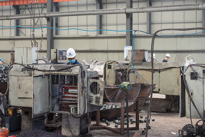 日喀则网架配件-锥头加工车间